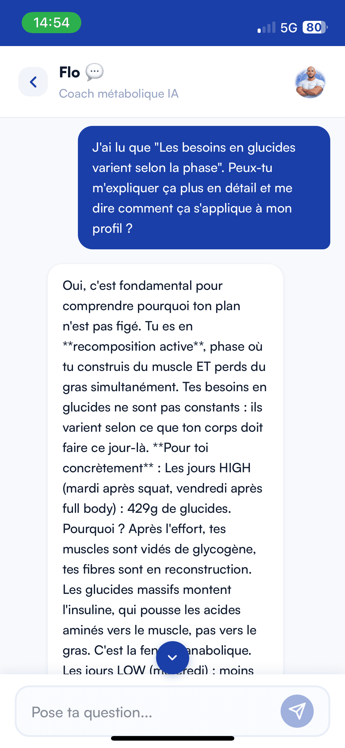 Chat avec un coach IA